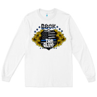 White back the blue Long Sleeve Tee - CowhideDigitalArt
