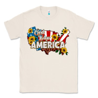 Natural god bless america Classic Tee - HRA Design Shop