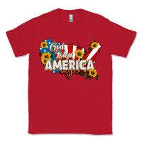 Red god bless america Classic Tee - HRA Design Shop