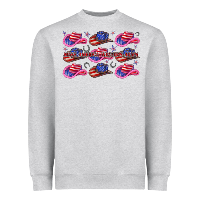 Make America Western Again Heavyweight Sweatshirt by texasbilliewilder | Teevron