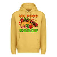 Antique Gold un poco sabor with taco and pepper Premium Hoodie - AdoDesignShop