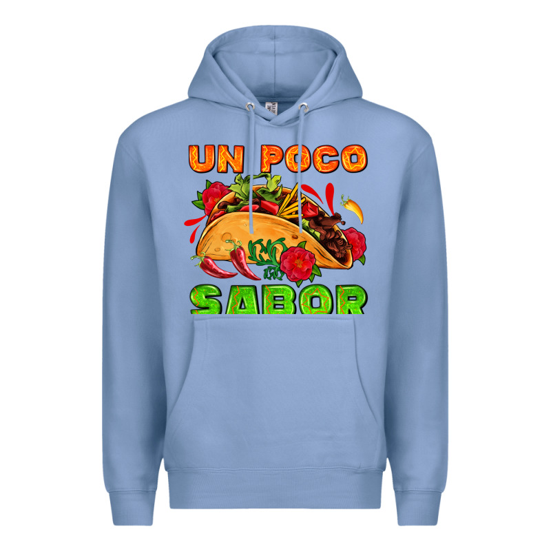 Un Poco Sabor With Taco And Pepper Premium Hoodie by AdoDesignShop | Teevron