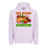 Lilac un poco sabor with taco and pepper Premium Hoodie - AdoDesignShop