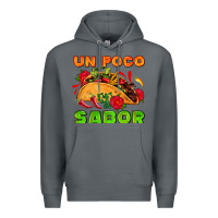Rock un poco sabor with taco and pepper Premium Hoodie - AdoDesignShop