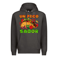 Smoke un poco sabor with taco and pepper Premium Hoodie - AdoDesignShop