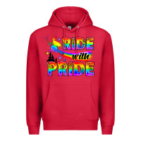 Cardinal Western LGBTQ+ Ride With Pride Premium Hoodie - BundleAndBundleShop