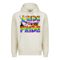 Oatmeal Heather Western LGBTQ+ Ride With Pride Premium Hoodie - BundleAndBundleShop