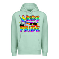 Seafoam Western LGBTQ+ Ride With Pride Premium Hoodie - BundleAndBundleShop