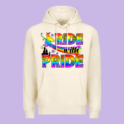 Western Lgbtq+ Ride With Pride Premium Hoodie Designed By Bundleandbundleshop