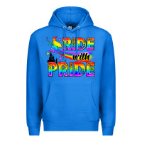 True Royal Western LGBTQ+ Ride With Pride Premium Hoodie - BundleAndBundleShop