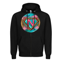 Black nurse round earrings 4 Zipper Hoodie - BundleAndBundleShop