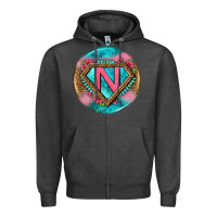 Charcoal Heather nurse round earrings 4 Zipper Hoodie - BundleAndBundleShop