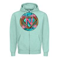 Seafoam nurse round earrings 4 Zipper Hoodie - BundleAndBundleShop