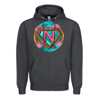 Smoke nurse round earrings 4 Zipper Hoodie - BundleAndBundleShop