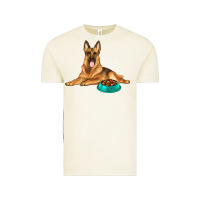 Vintage Arctic german shepherd with food bowl Vintage Tee - texasbilliewilder