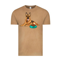 Vintage Camel german shepherd with food bowl Vintage Tee - texasbilliewilder