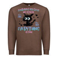 Chestnut i survived 100 days of school cat Premium Sweatshirt - MaliasSmallBusiness