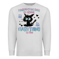 Dove Grey i survived 100 days of school cat Premium Sweatshirt - MaliasSmallBusiness