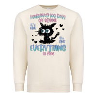 Sandshell i survived 100 days of school cat Premium Sweatshirt - MaliasSmallBusiness