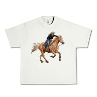 Pistachio horse body with cowgirl Urban Heavy Tee - RanaPortraitStore
