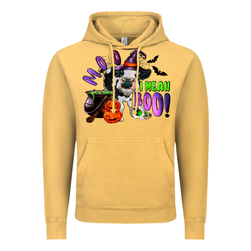 Moo I Mean Boo Baby Cow Vintage Hoodie by RanaPortraitStore | Teevron