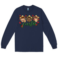 Navy fiesta mexico gnome Long Sleeve Tee - HRA Design Shop