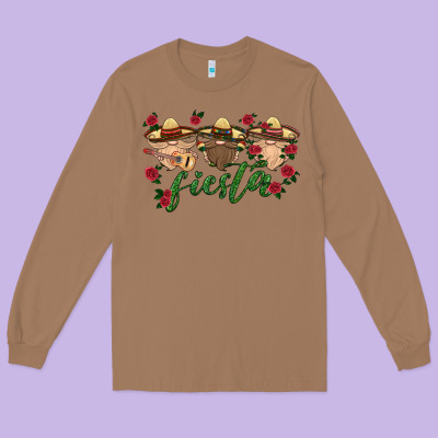 Fiesta Mexico Gnome Long Sleeve Tee Designed By Hra Design Shop