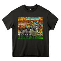 Asphalt Western Cute Hampshire Sheep Family Heavy Core Tee - LillyAllenDesigns