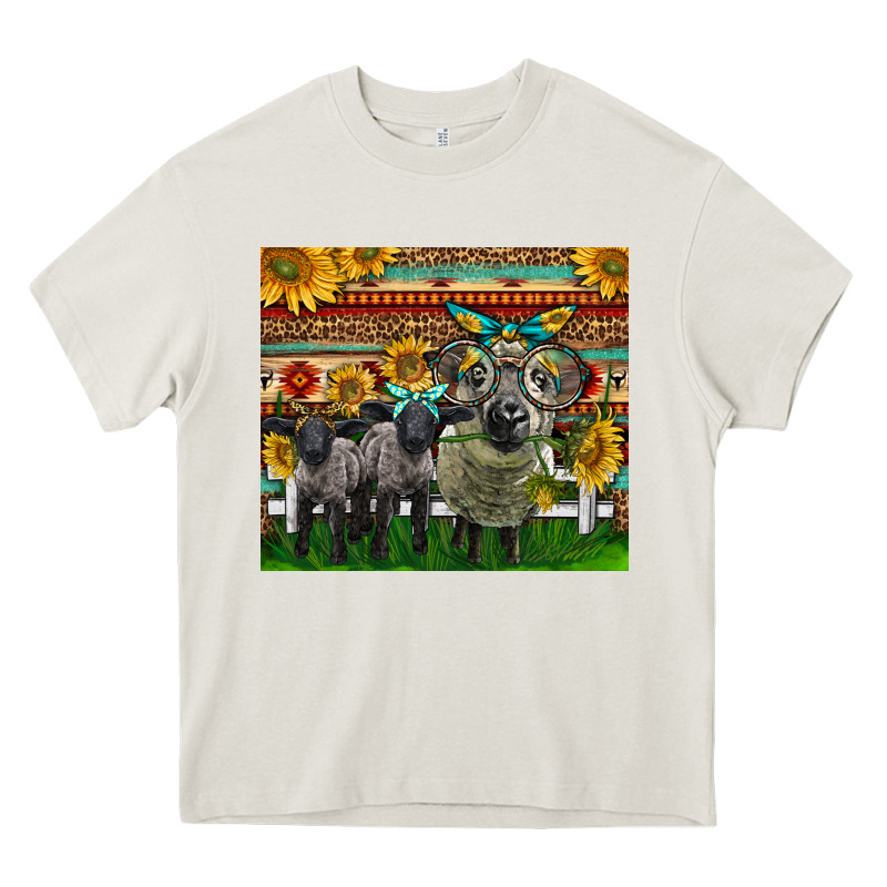 Western Cute Hampshire Sheep Family Heavy Core Tee by LillyAllenDesigns | Teevron