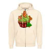 Sandshell christmas cookie cupcake Zipper Hoodie - AdoDesignShop