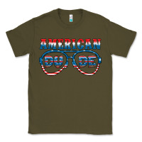 Army Green american dude Classic Tee - HRA Design Shop