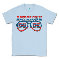 Dusty Blue american dude Classic Tee - HRA Design Shop