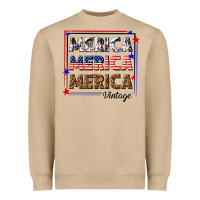 Mushroom merica merica merica vintage Heavyweight Sweatshirt - texasbilliewilder