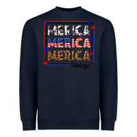 Navy merica merica merica vintage Heavyweight Sweatshirt - texasbilliewilder