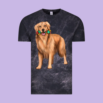 Golden Retriever With Toys Vintage Tee Designed By Texasbilliewilder