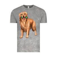 Cloud Rock golden retriever with toys Vintage Tee - texasbilliewilder