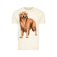 Vintage Arctic golden retriever with toys Vintage Tee - texasbilliewilder