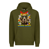 Mama Bear Pride Lgbtq+ Premium Hoodie | Teevron