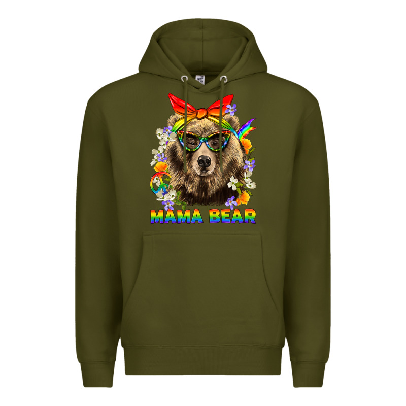 Mama Bear Pride Lgbtq+ Premium Hoodie by BundleAndBundleShop | Teevron