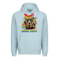 Blue Mist Mama Bear Pride LGBTQ+ Premium Hoodie - BundleAndBundleShop