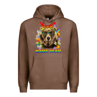 Chestnut Mama Bear Pride LGBTQ+ Premium Hoodie - BundleAndBundleShop