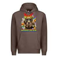Coffee Mama Bear Pride LGBTQ+ Premium Hoodie - BundleAndBundleShop