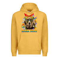 Mustard Mama Bear Pride LGBTQ+ Premium Hoodie - BundleAndBundleShop