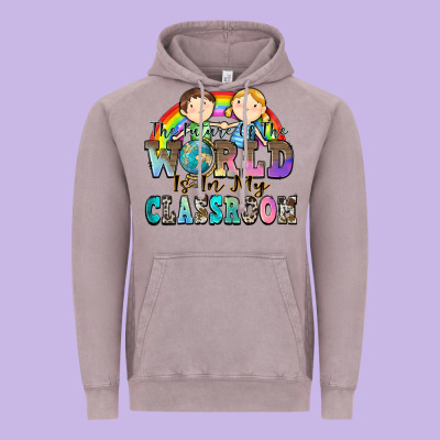 The Future Of The World Is In My Classroom Vintage Hoodie Designed By Zillion Design Studio