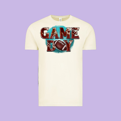 Game Day Football Vintage Tee Designed By Barkaloodesign