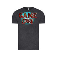 Vintage Black game day football Vintage Tee - BarkalooDesign