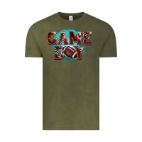 Vintage Olive game day football Vintage Tee - BarkalooDesign