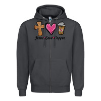 Smoke jesus love coffee Zipper Hoodie - Jasminsmagicworld