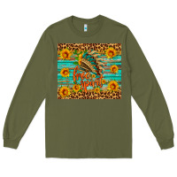 Army Green free spirit Long Sleeve Tee - HRA Design Shop