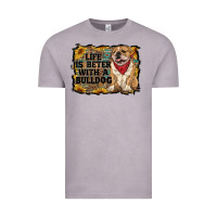 Vintage Zinc life is better with a bulldog Vintage Tee - RanaPortraitStore
